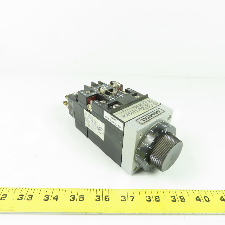 Agastat 7014AHLL Time Delay Relay 120V 60Hz 3-30Min