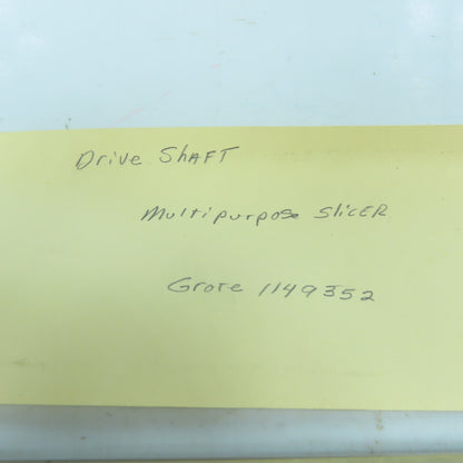 Grote 1149352 Drive Shaft Carryout Conveyor 613 3/4" OD