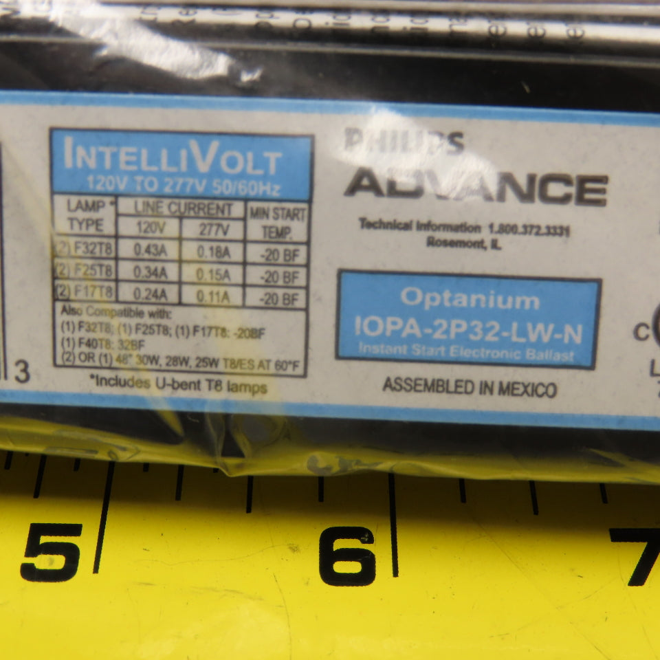 Philips IOPA2P32LWN Advance 120-277V 50/60Hz Electronic Ballast NIB Lot Of 10