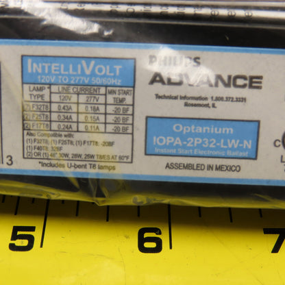 Philips IOPA2P32LWN Advance 120-277V 50/60Hz Electronic Ballast NIB Lot Of 10
