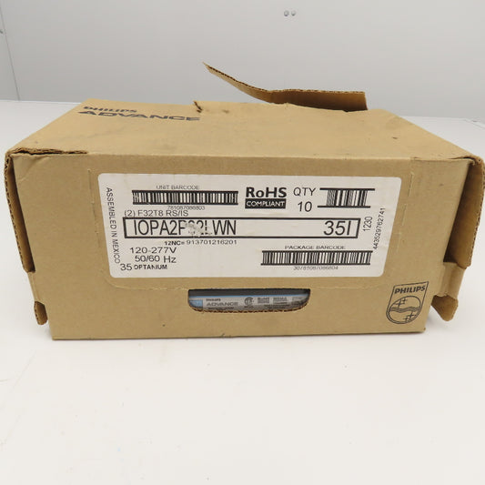 Philips IOPA2P32LWN Advance 120-277V 50/60Hz Electronic Ballast NIB Lot Of 10