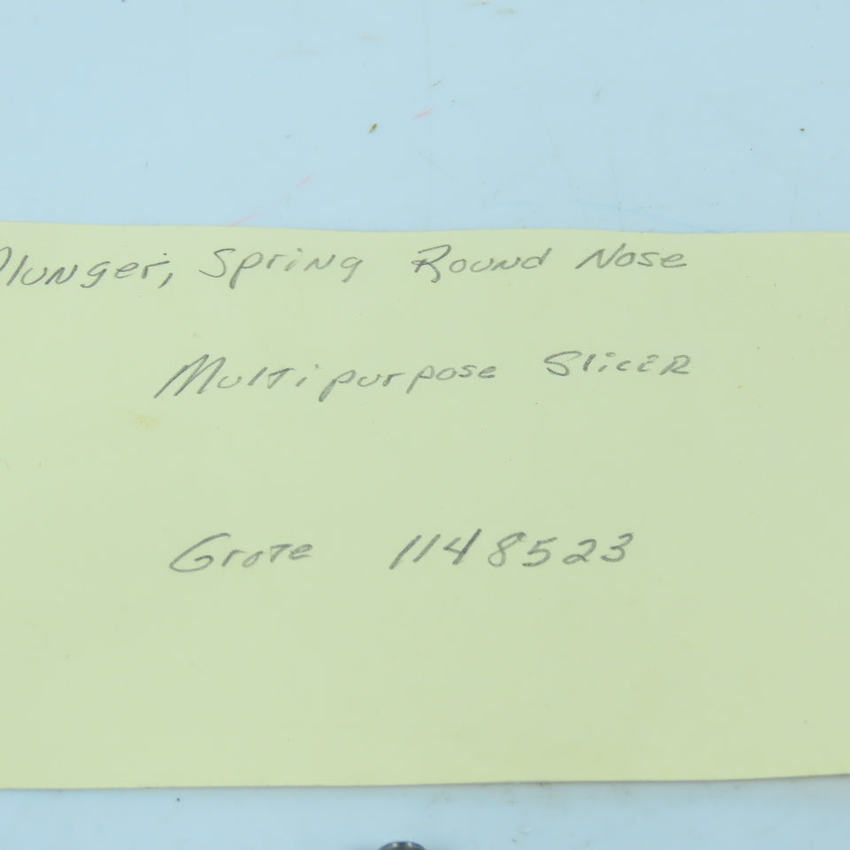 Grote 1148523 Round Nose Plunger Spring M6 x 1.0 x 20mm Hex SS Lot Of 5