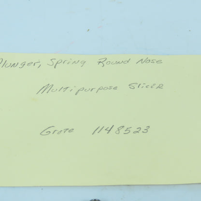 Grote 1148523 Round Nose Plunger Spring M6 x 1.0 x 20mm Hex SS Lot Of 5
