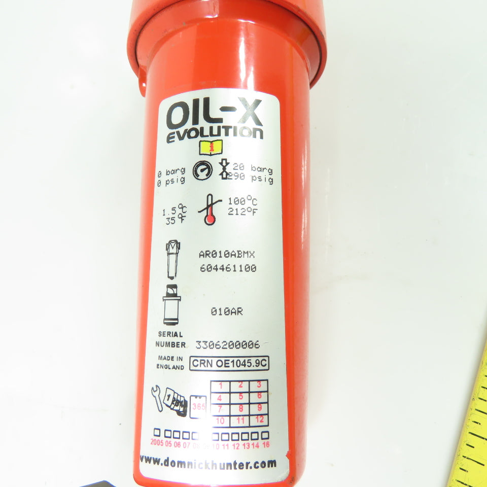 Dominick Hunter Oil-X Evolution Pneumatic Air Filter 290PSIG