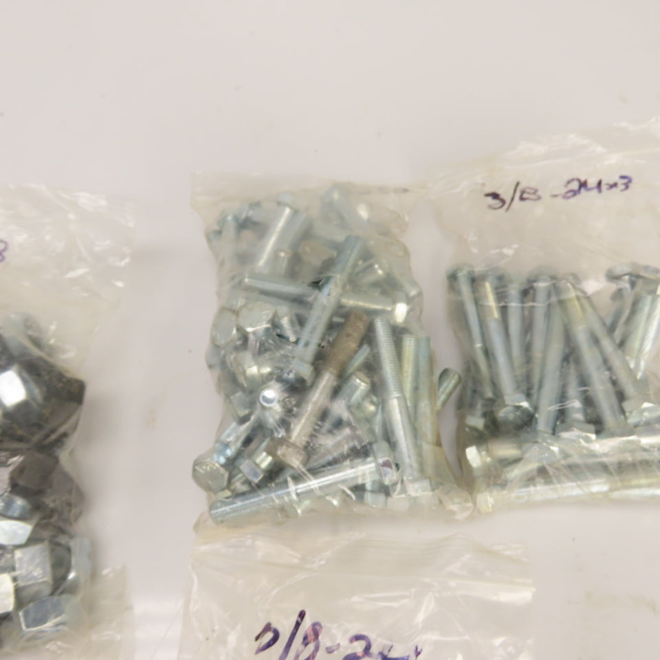 Large Lot Of Misc. Sizes & Lengths Grade 5 Bolts W/ Some 5/8" Washers 46 Lbs.