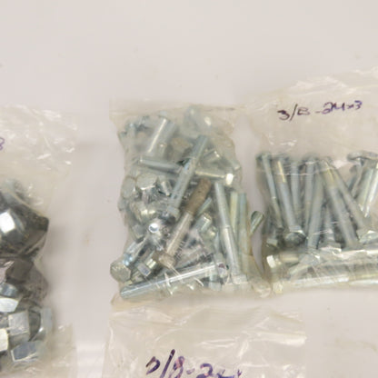 Large Lot Of Misc. Sizes & Lengths Grade 5 Bolts W/ Some 5/8" Washers 46 Lbs.
