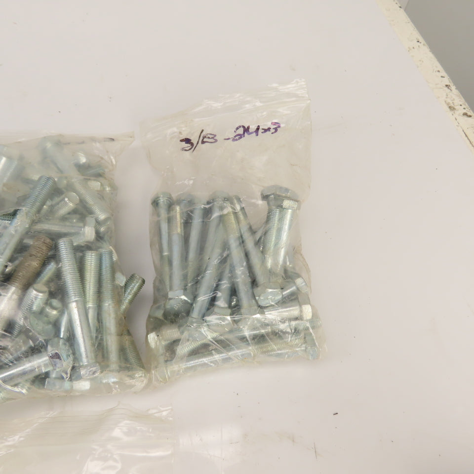 Large Lot Of Misc. Sizes & Lengths Grade 5 Bolts W/ Some 5/8" Washers 46 Lbs.