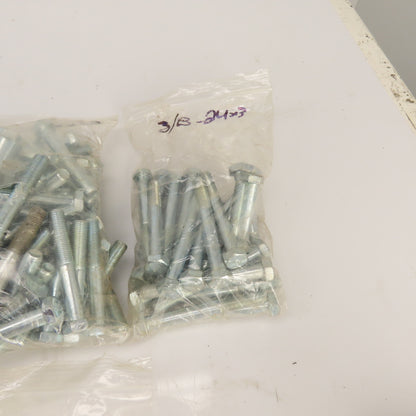 Large Lot Of Misc. Sizes & Lengths Grade 5 Bolts W/ Some 5/8" Washers 46 Lbs.