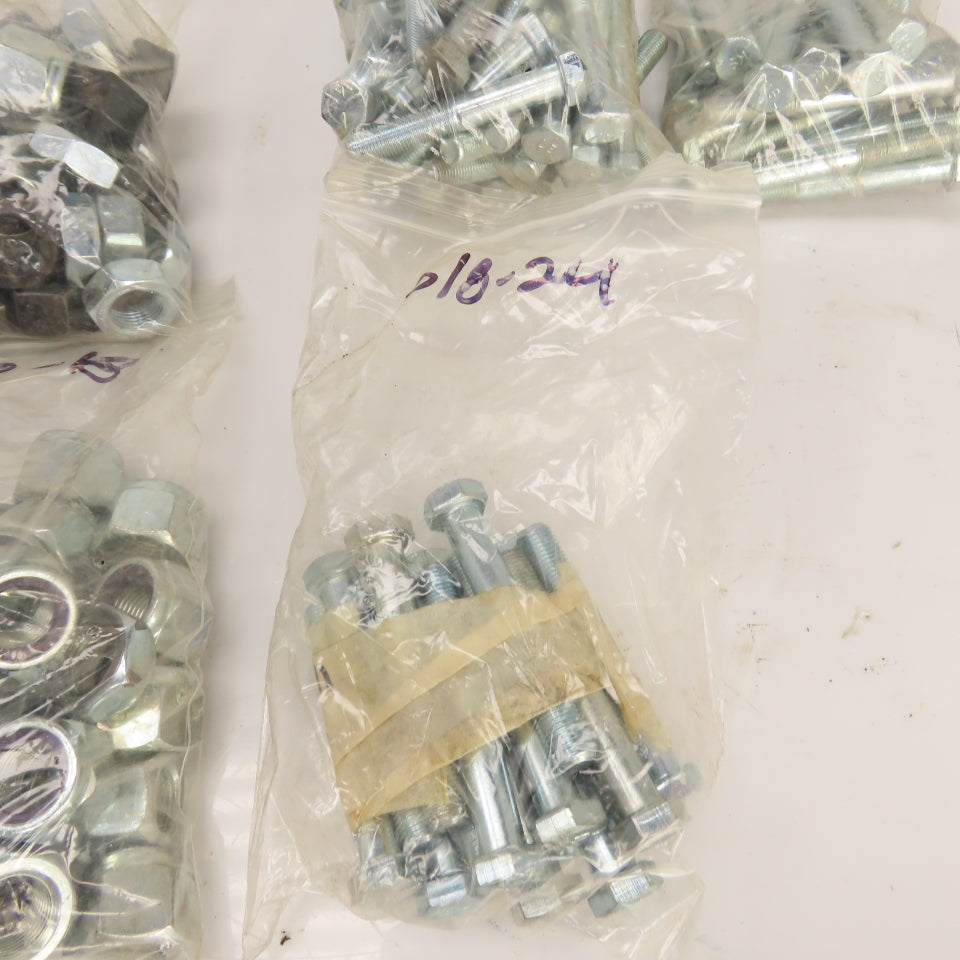 Large Lot Of Misc. Sizes & Lengths Grade 5 Bolts W/ Some 5/8" Washers 46 Lbs.