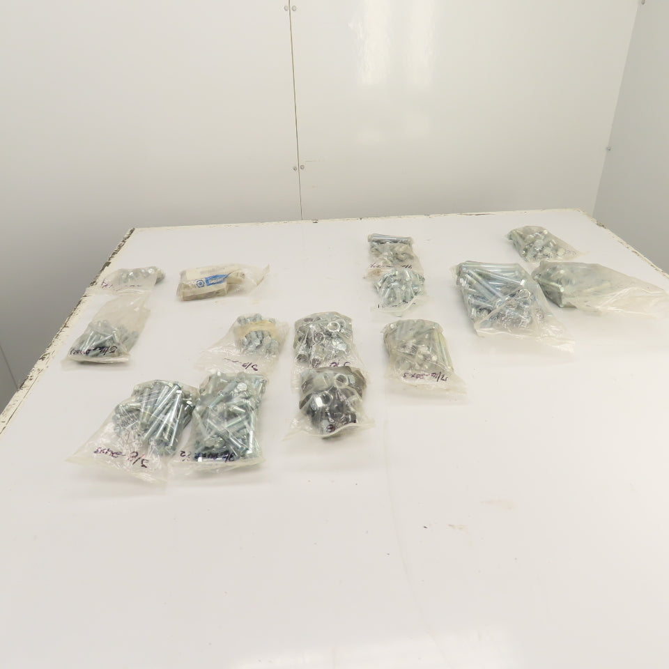 Large Lot Of Misc. Sizes & Lengths Grade 5 Bolts W/ Some 5/8" Washers 46 Lbs.
