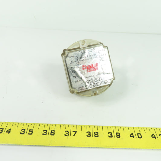 Arrow Hart MTU-004 10A 300VAC Gold Bonded Relay 110-120V Coil