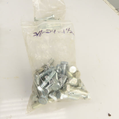 Large Lot Of Misc. Sizes & Lengths Bolts Grade 5 7/16", 5/8", 3/8" 26 Lbs.