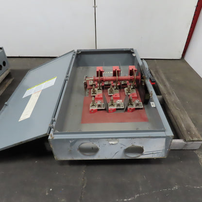 Square D H325N 400A 3-Pole Single Throw Fusible Safety Disconnect Switch 240VAC
