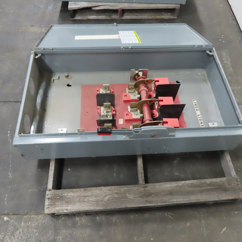 Square D H325N 400A 3-Pole Single Throw Fusible Safety Disconnect Switch 240VAC