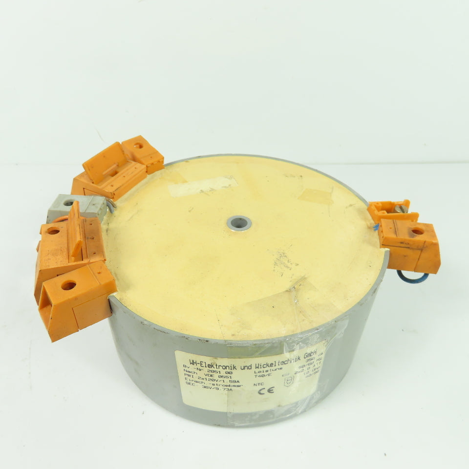 WH-Elektronik & Wickeltechnik VDE 0551 350VA Transformer 2x120 1.59A Pri 36V Sec