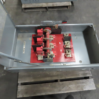 Square D H365R 400A 600VAC 3-Pole Fusible Safety Disconnect Switch 3R Enc.