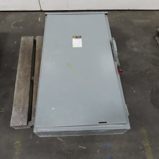 Square D H365R 400A 600VAC 3-Pole Fusible Safety Disconnect Switch 3R Enc.