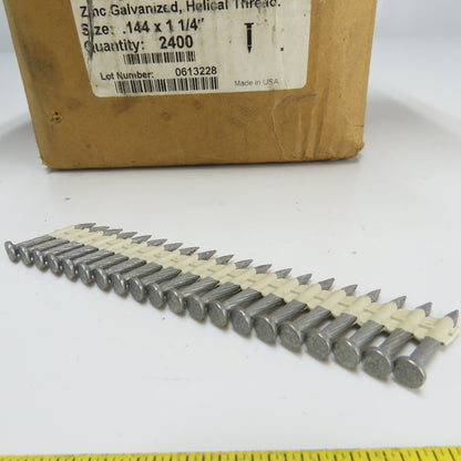 Aerosmith 5324P .144 x1-1/4" Zinc Galvanized Helical Thread Strip Pin Lot/2400