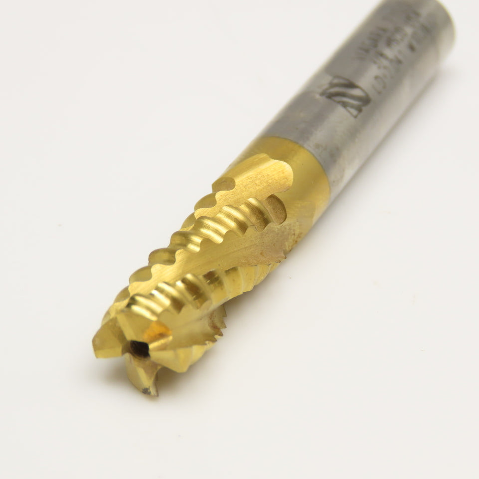 Niagara 71120 3/8" HSCO Cobalt 4 Flute Roughing End Mill Cutter 2-1/2"OAL