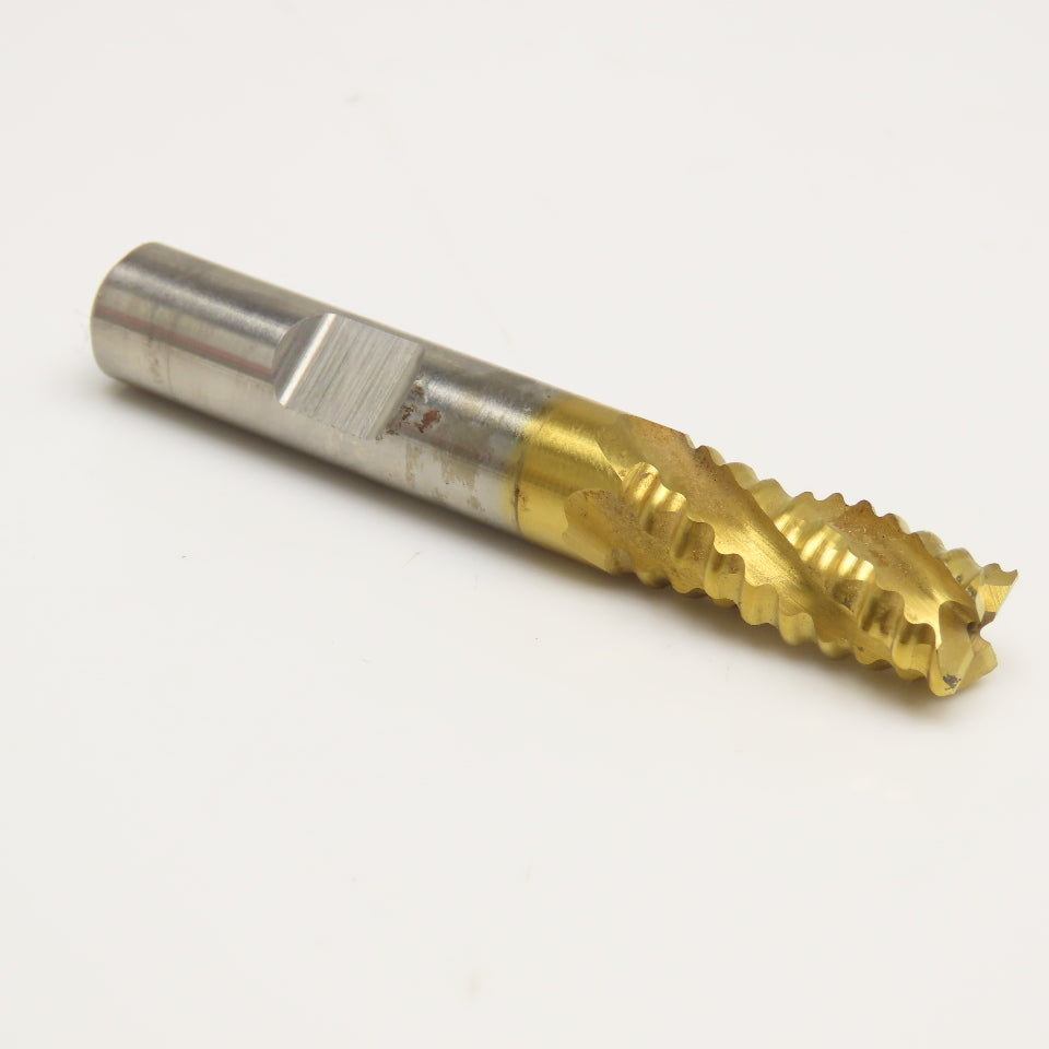 Niagara 71120 3/8" HSCO Cobalt 4 Flute Roughing End Mill Cutter 2-1/2"OAL