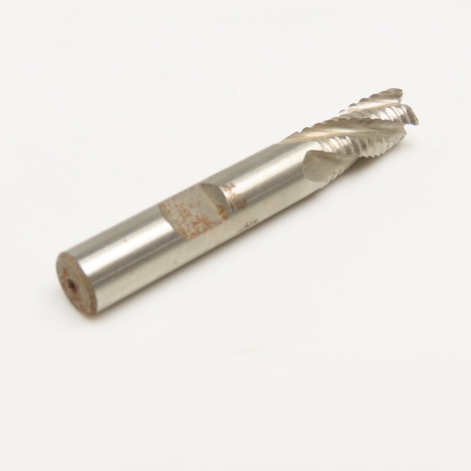 3/8" HSS-AL 4 Flute Roughing End Mill Cutter 2-1/2"OAL
