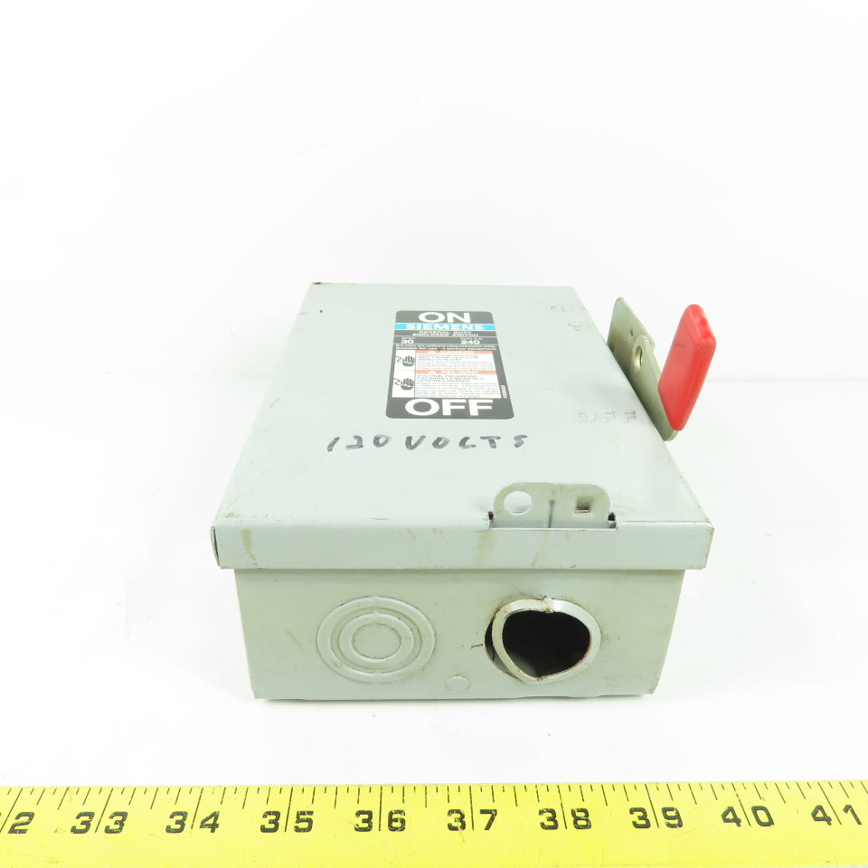 Siemens GF221N 30A Fusible General Duty Safety Disconnect Switch 240V