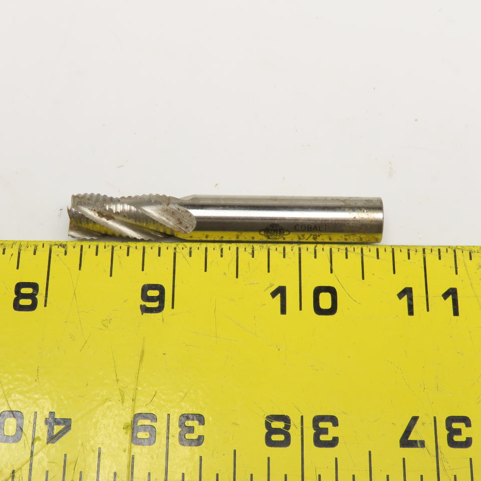 3/8" Cobalt 4 Flute Roughing End Mill Cutter 2-1/2"OAL Lot Of 6