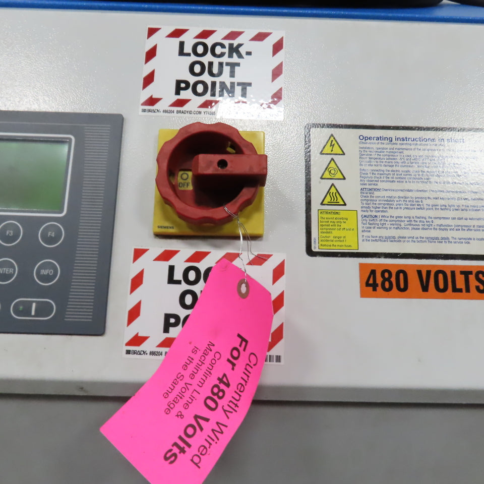 Alup SCD 30/SO 30HP Variable Speed Rotary Screw Air Compressor 460V 3PH 190PSI