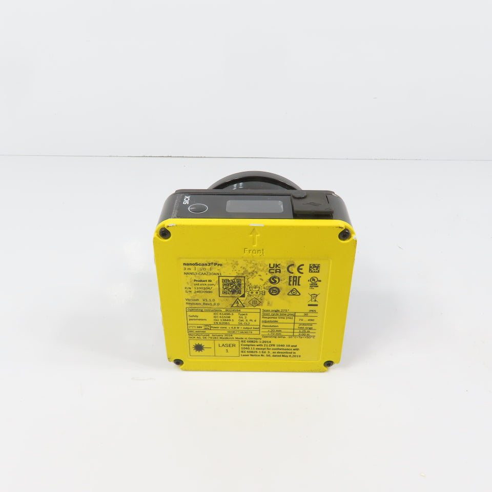 Sick NANS3-CAAZ30AN1 nanoScan3 Pro Safety Laser Scanner 3m 24VDC 1100334