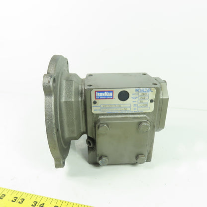 IronMan W8130076.00 15:1 Ratio Gear Reducer 116.6RPM Out 242IN-LB Torque