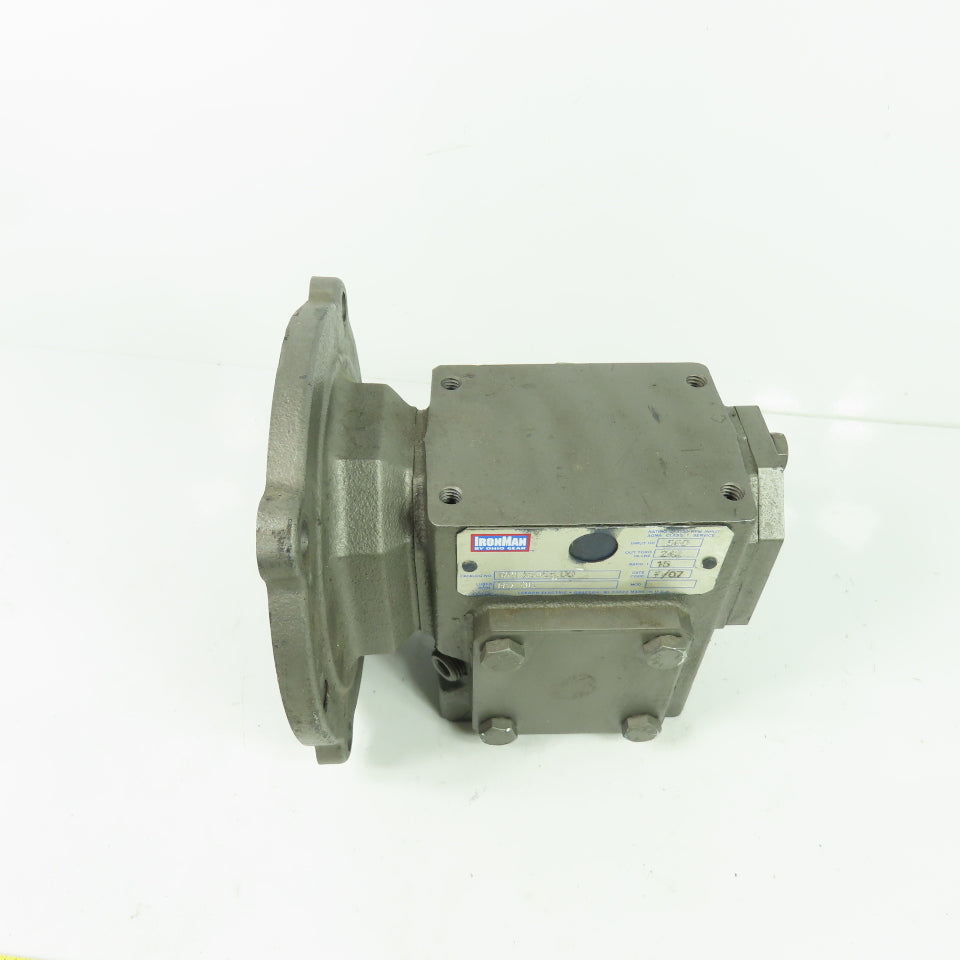 IronMan W8135088.00 15:1 Ratio Gear Reducer 116.6RPM Out 242IN-LB Torque