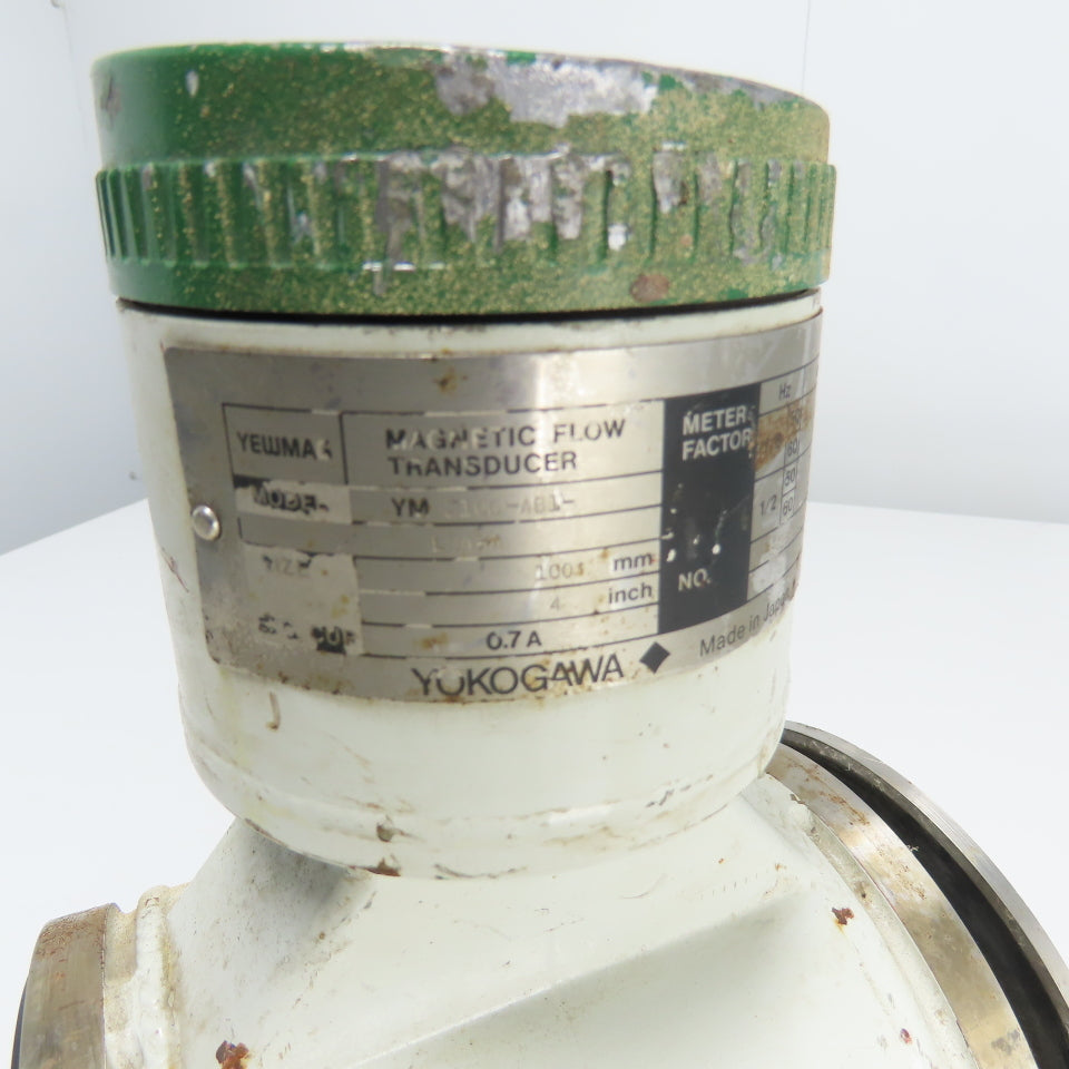 Yokogawa YM 210G -AB1-LSA*A 4" Magnetic Flow Transducer 0.7A 50/60Hz