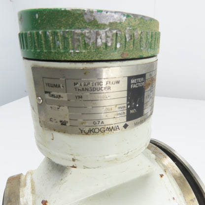 Yokogawa YM 210G -AB1-LSA*A 4" Magnetic Flow Transducer 0.7A 50/60Hz