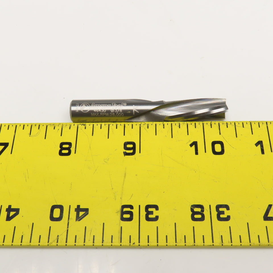 Amana Tool 46430 3/8" x 1" 3 Flute Spiral Solid Carbide Plunge Router Bit