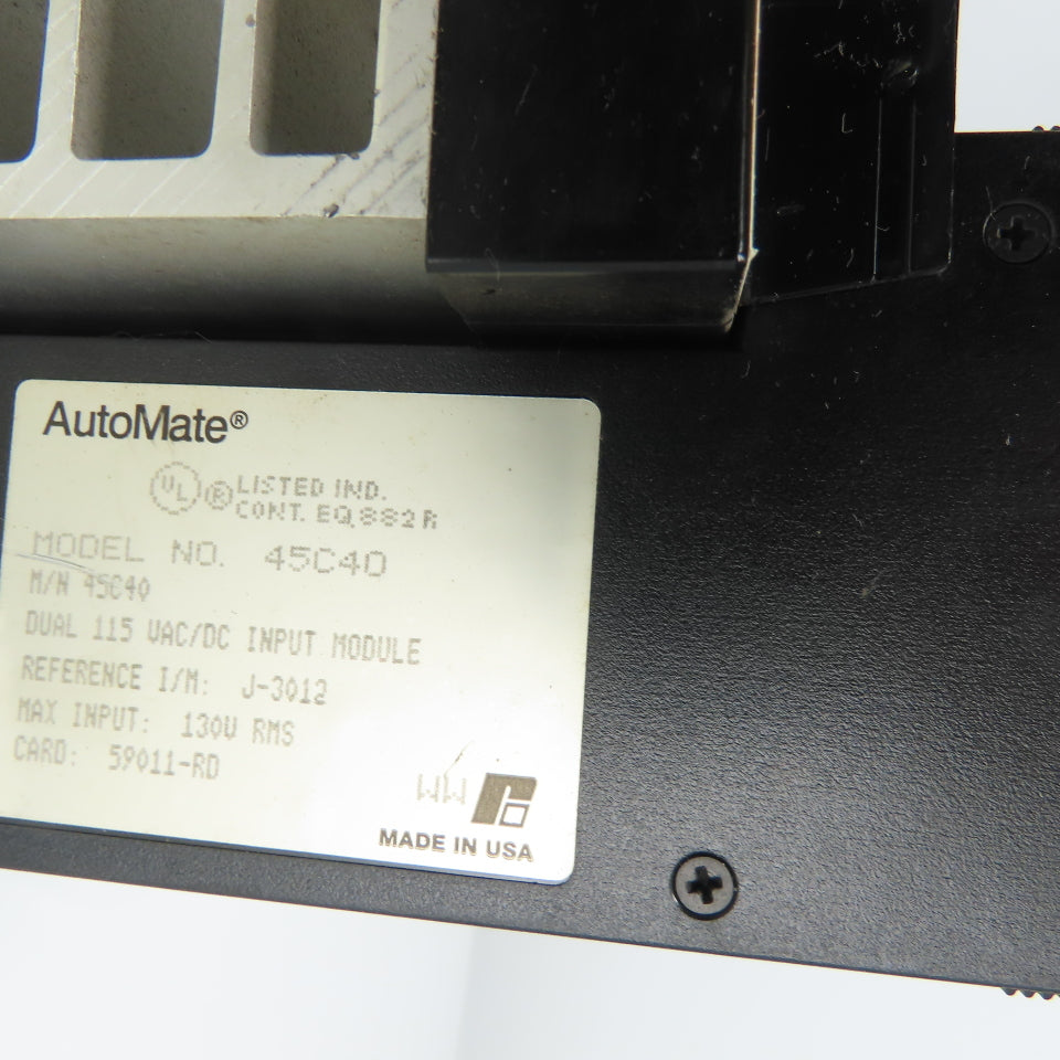 Reliance 45C1A Automate Programmable Controller W/ (5) 45C40 Input Modules 115V