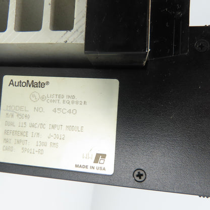 Reliance 45C1A Automate Programmable Controller W/ (5) 45C40 Input Modules 115V