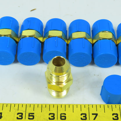 3/8" x 3/8" Male Brass Flare Union 45° Lot Of 9