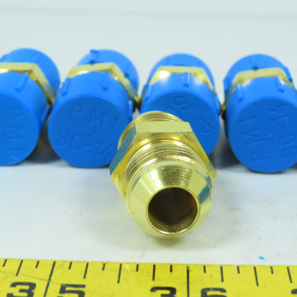 3/8" x 3/8" Male Brass Flare Union 45° Lot Of 9