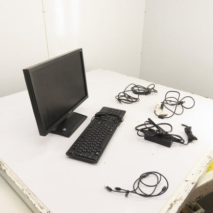 Acer V193W 19" LCD Monitor 100-240VAC W/ Stand, Keyboard & Cables