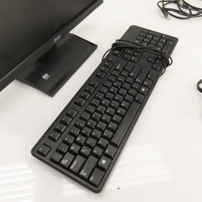 Acer V193W 19" LCD Monitor 100-240VAC W/ Stand, Keyboard & Cables