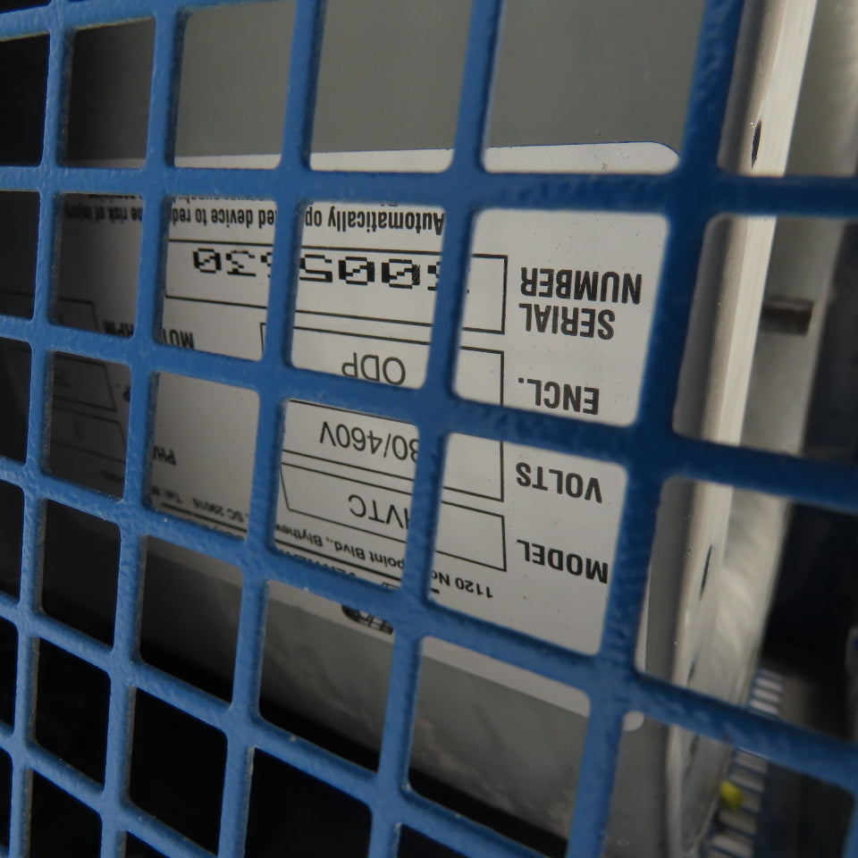 Patterson HVTC 3/4HP Truck Cooler Dock Fan 230/460V 3Ph 3/1.5A