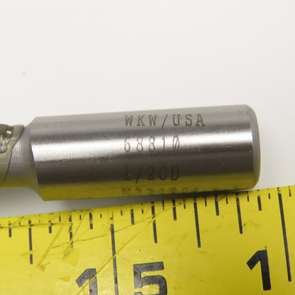 WKW 68810 1/2" Staggered Tooth Straight Flute Router Bit 1-1/16" CL