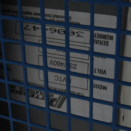 Patterson HVTC 3/4HP Truck Cooler Dock Fan 230/460V 3Ph 3/1.5A