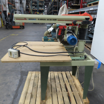 Omga RN 700 FM 14" Radial Arm Saw 3.7KW 9A 230V 3Ph 35"x 35.5" Table
