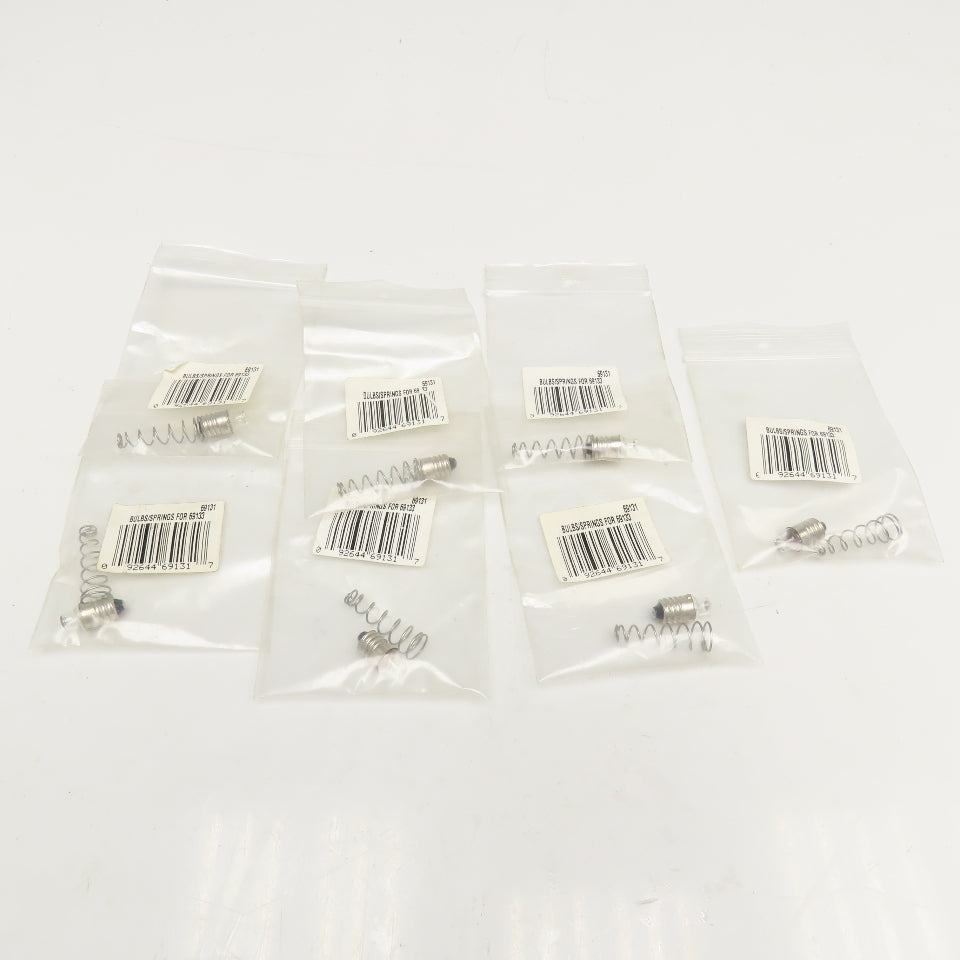 Klein Tools 69131 Light Bulb & Spring For Continuity Tester 69133 Lot Of 7