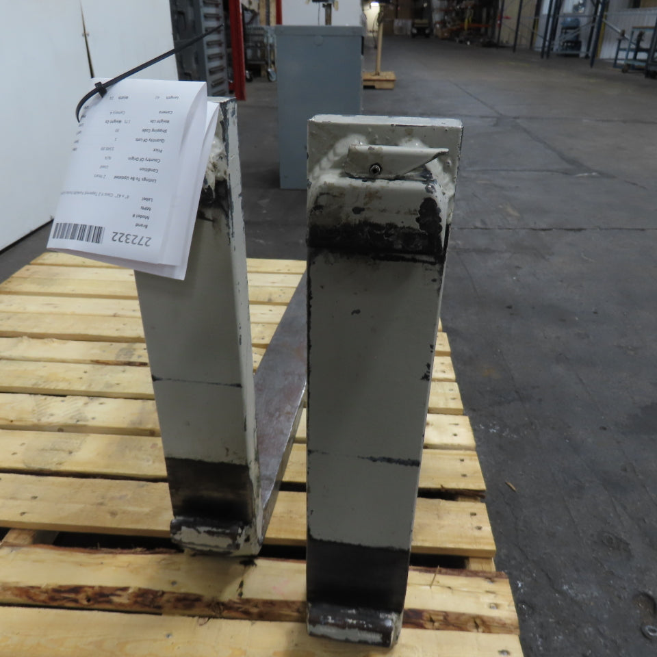 4" x 42" Class II 2 Tapered Forklift Forks Carriage Mount Set Of 2