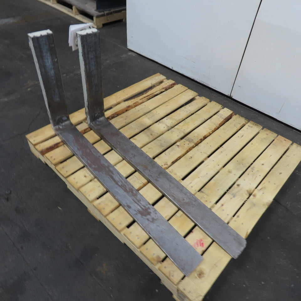 4" x 42" Class II 2 Tapered Forklift Forks Carriage Mount Set Of 2