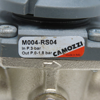 Camozzi M004-RS04 G1/4, G1/8 Inline Air Pressure Regulator 0-1.8 Bar Output