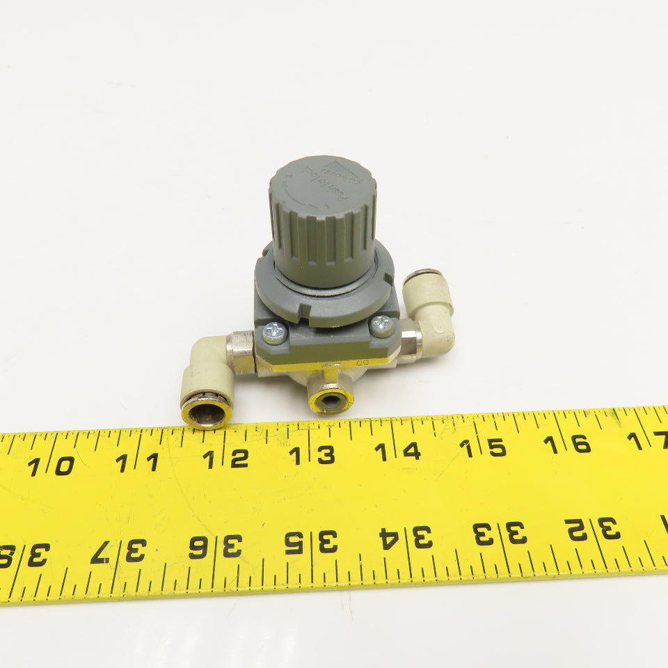 Camozzi M004-RS04 G1/4, G1/8 Inline Air Pressure Regulator 0-1.8 Bar Output