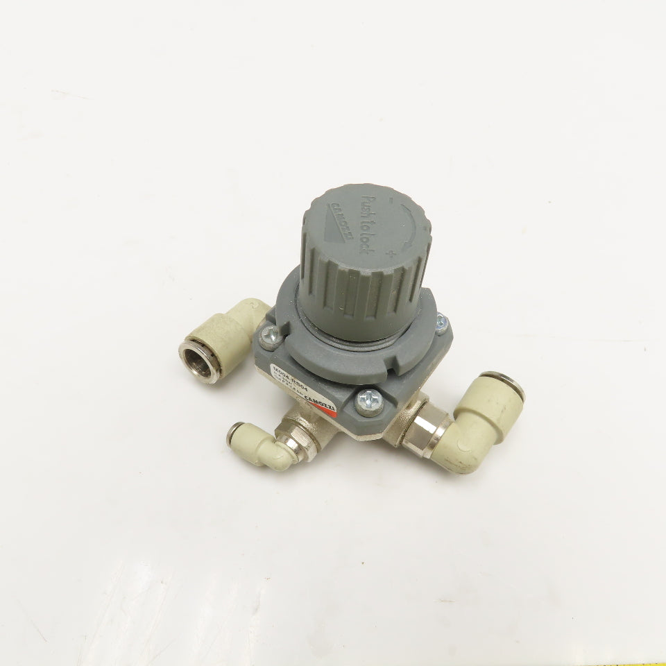 Camozzi M004-RS04 G1/4, G1/8 Inline Air Pressure Regulator 0-1.8 Bar Output